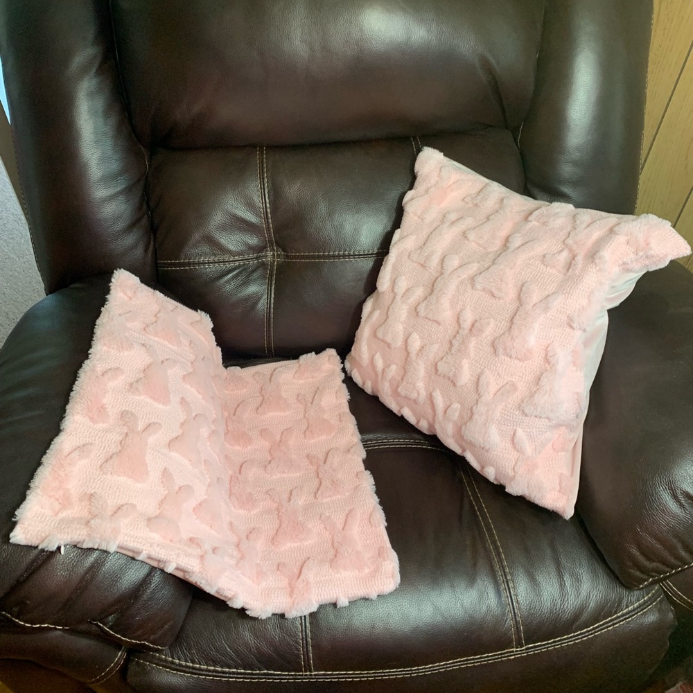 COPY - Pink Bunny Pillow Set Easter